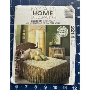 McCALL'S Home Decorating Bedroom Essentials Pattern 3211 Uncut FF